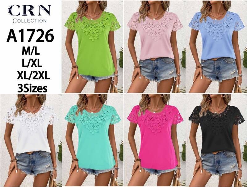 Bluzki damskie Roz M/L-L/XL-XL/2XL, Mix Kolor Paczka 12 szt